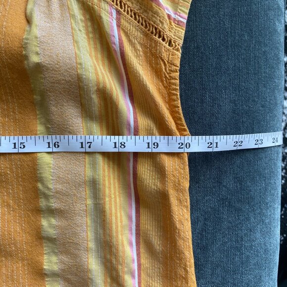 Anthropologie Pilcro The Serena Surf Henley, Yellow Combo, Size S - Picture 4 of 7